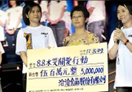 传爱到台湾——公司捐赠500万新(xīn)台币為(wèi)宝岛赈灾